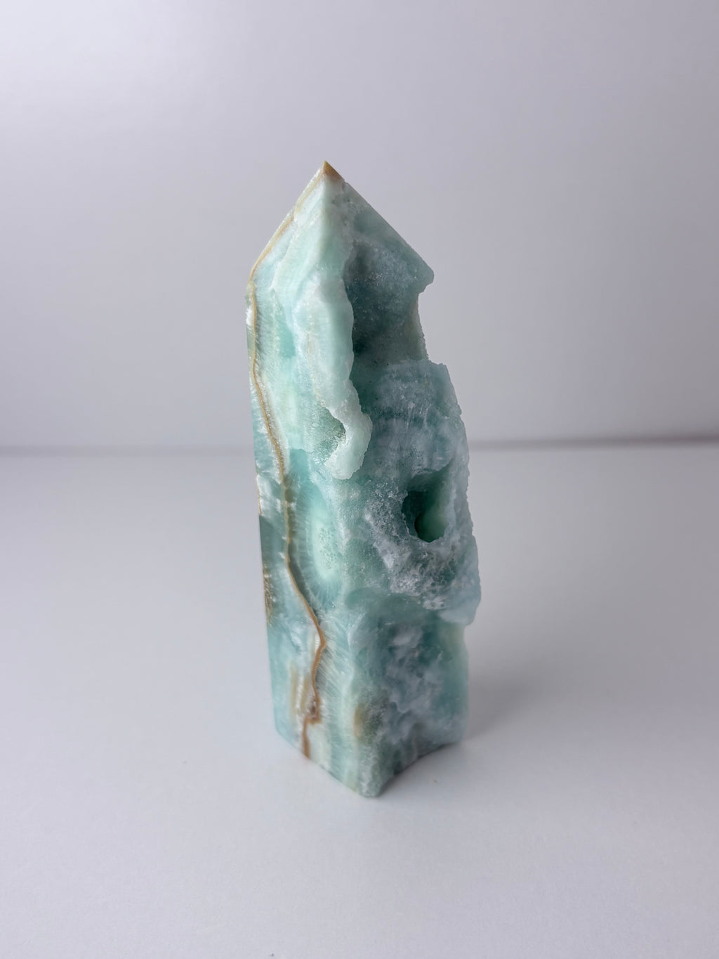 Blue Aragonite Obelisk Towers