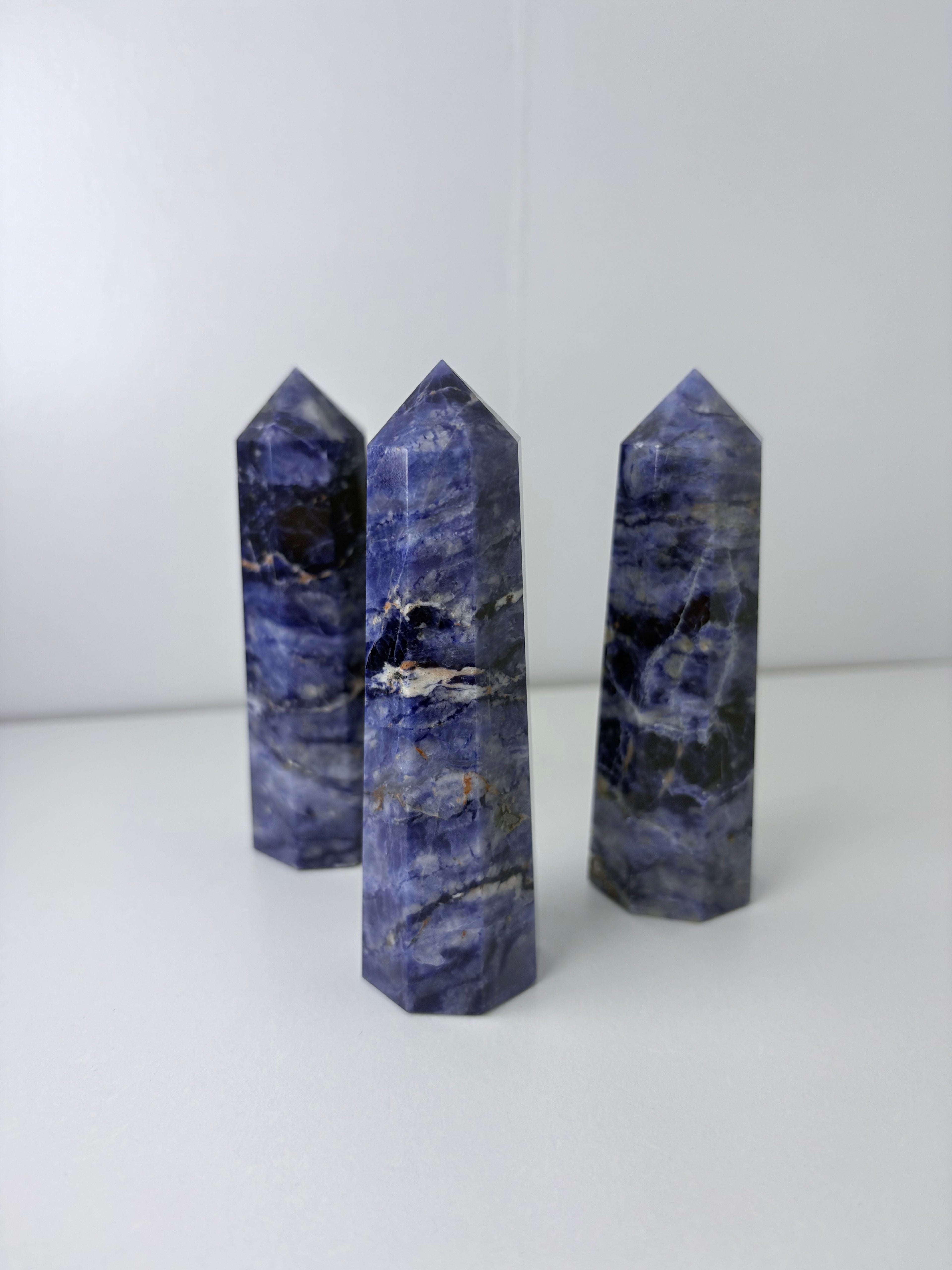 Sodalite 8 sided obelisk towers