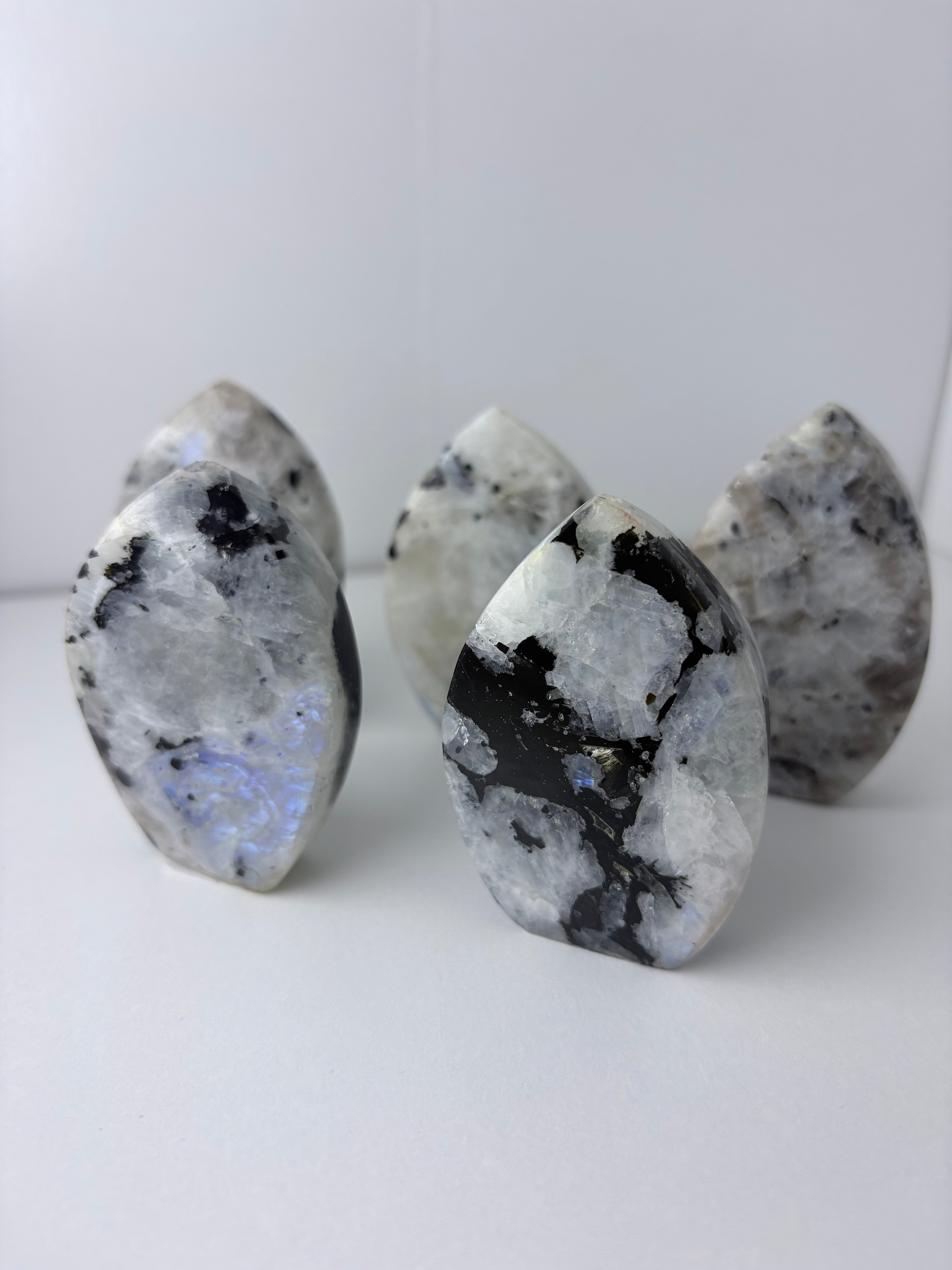 Rainbow Moonstone Flames