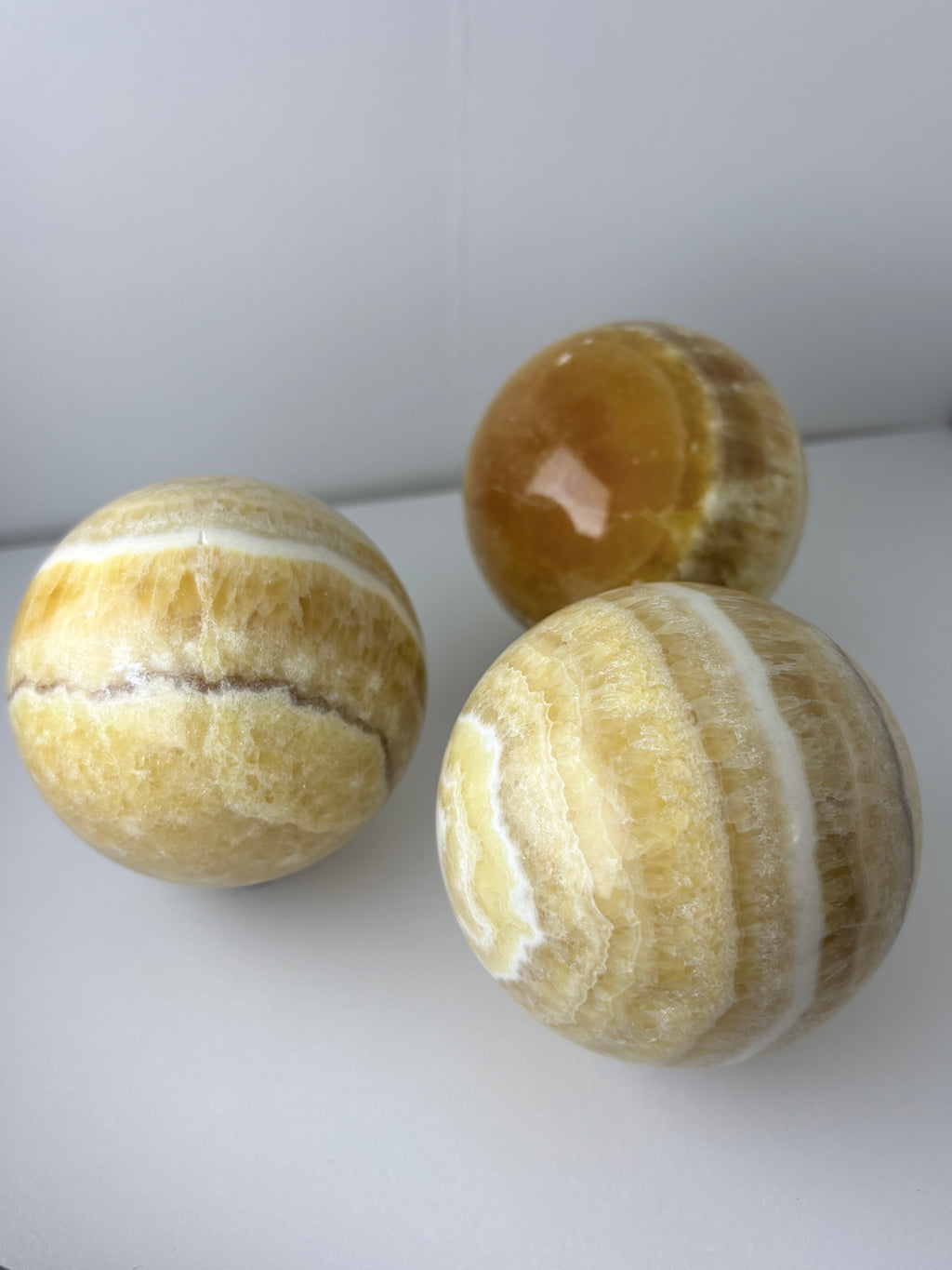 Orange Calcite Spheres