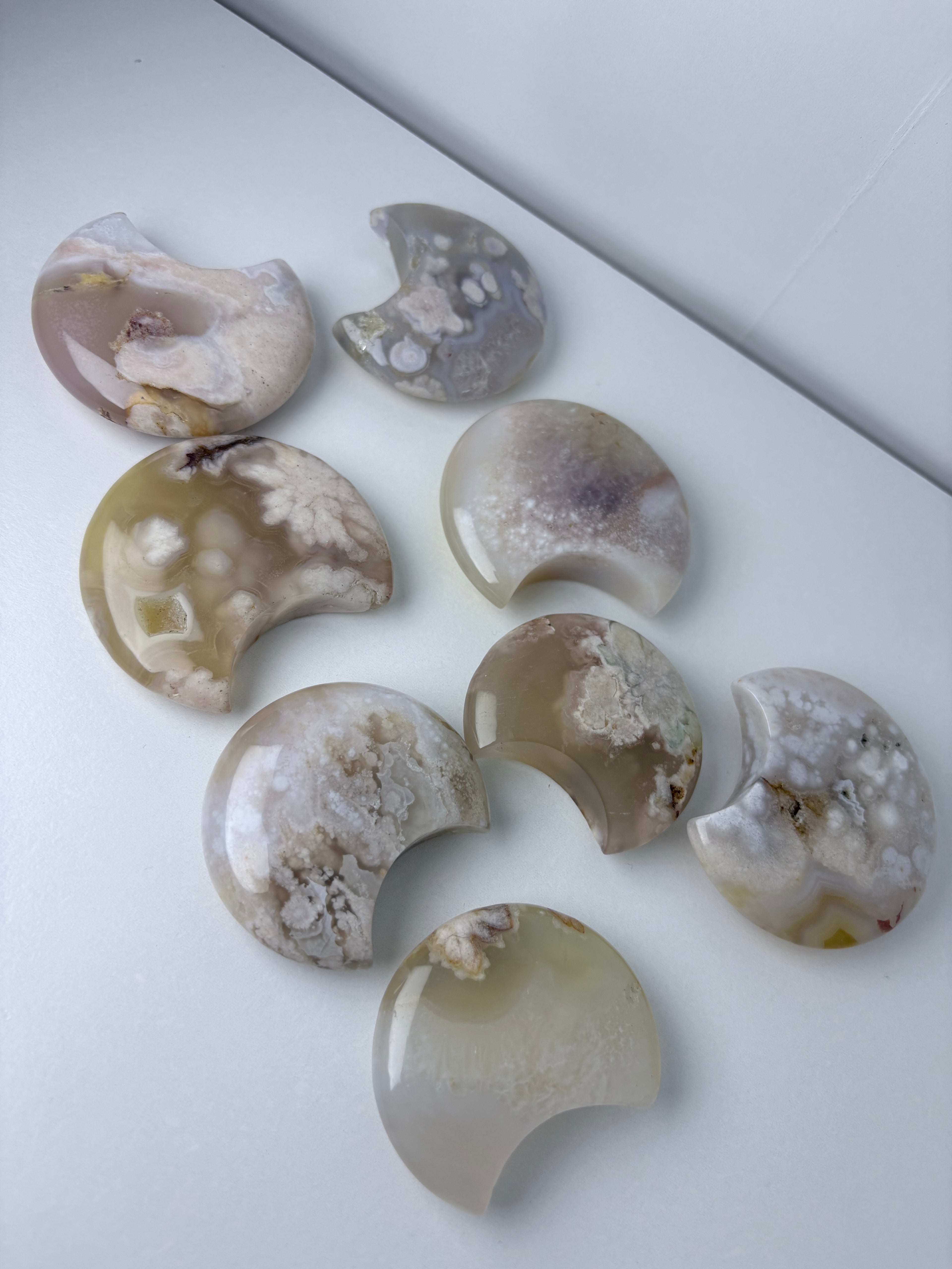 Flower Agate Moon