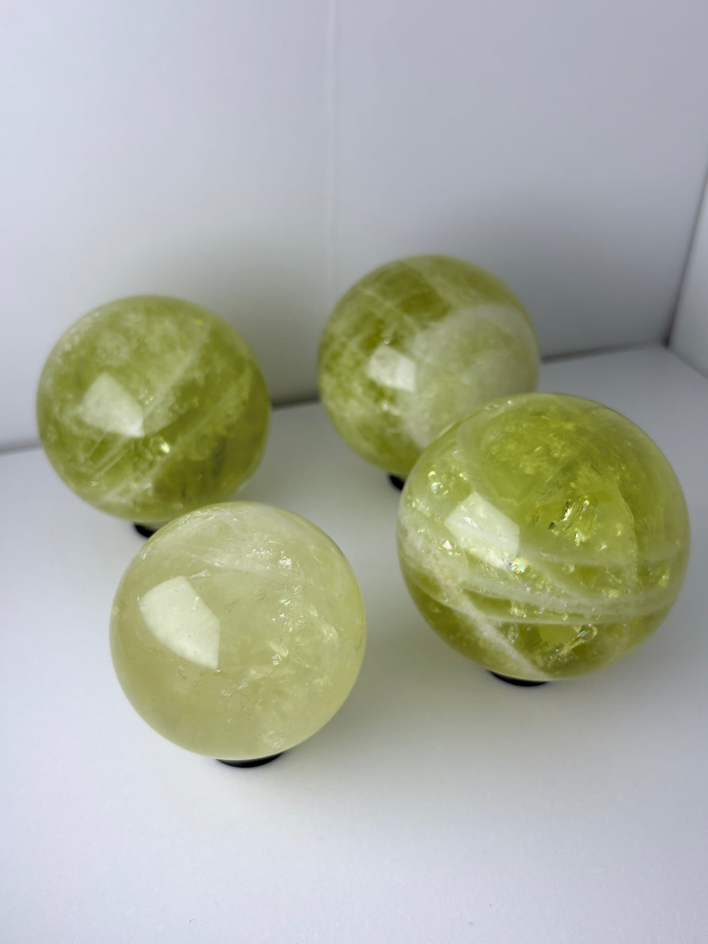 Lemon Quartz Spheres
