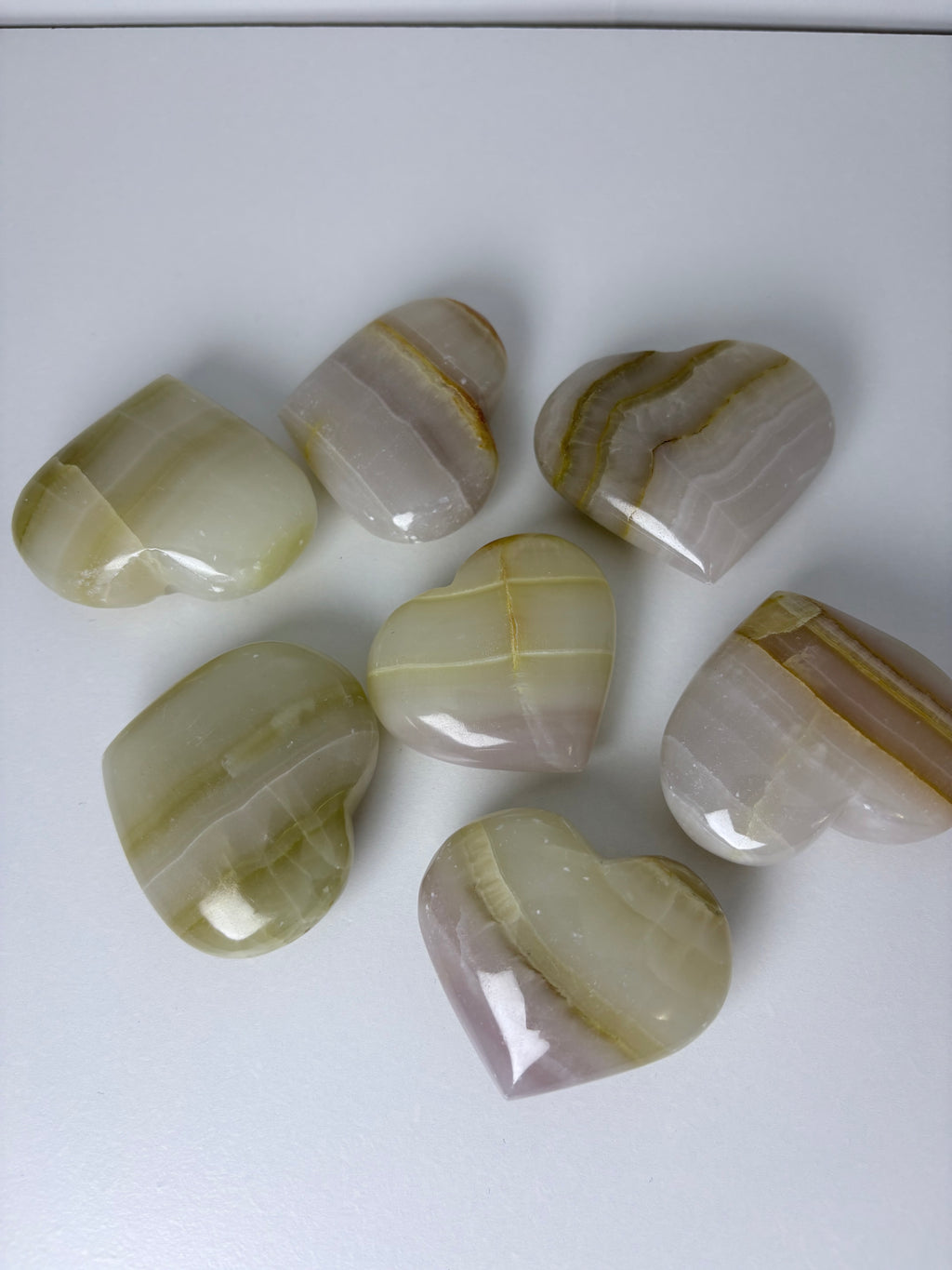 Watermelon Calcite Hearts